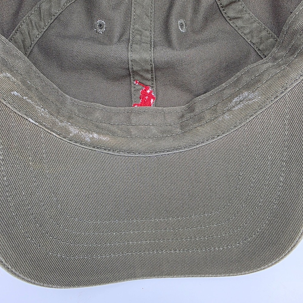 Polo Ralph Lauren Hat Cap Green Strap Back Adjustable Red Pony Baseball Men - Picture 9 of 10